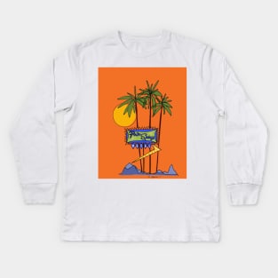 Palm Springs Motel Kids Long Sleeve T-Shirt